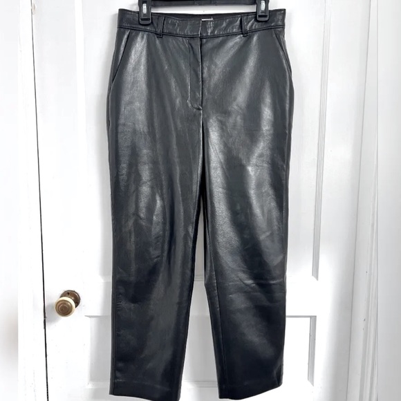 Aritzia Babaton Vegan Leather Command Pants - 10 - Picture 8 of 10